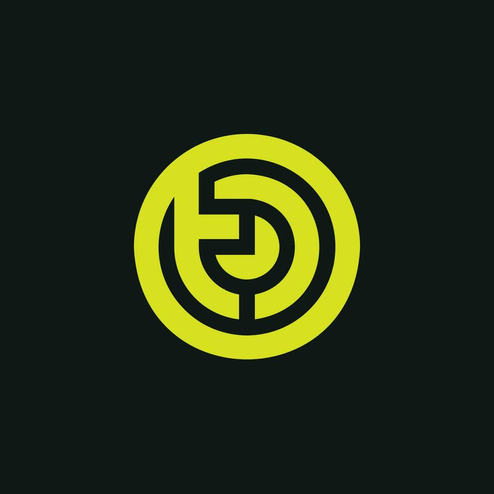 Modern initial letter OT or TO monogram logo vector