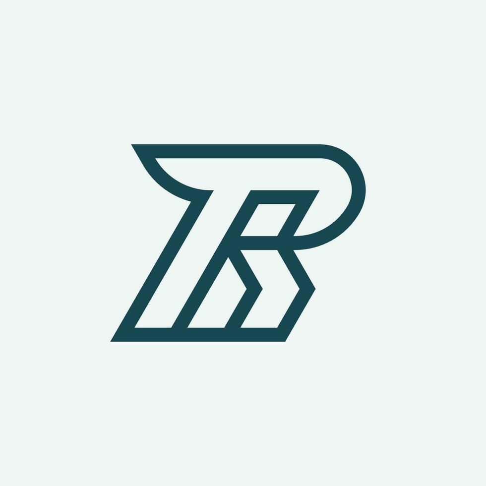 Modern initial letter RI or IR monogram logo vector