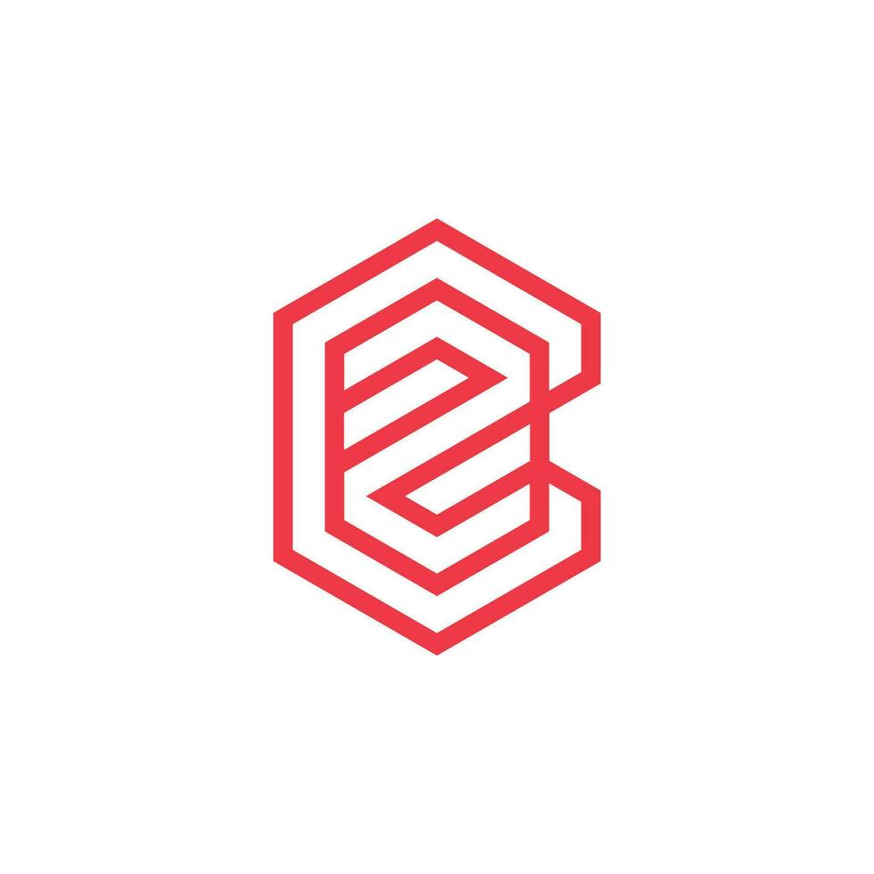 Modern and minimalist initial letter ZC or CZ monogram logo vector
