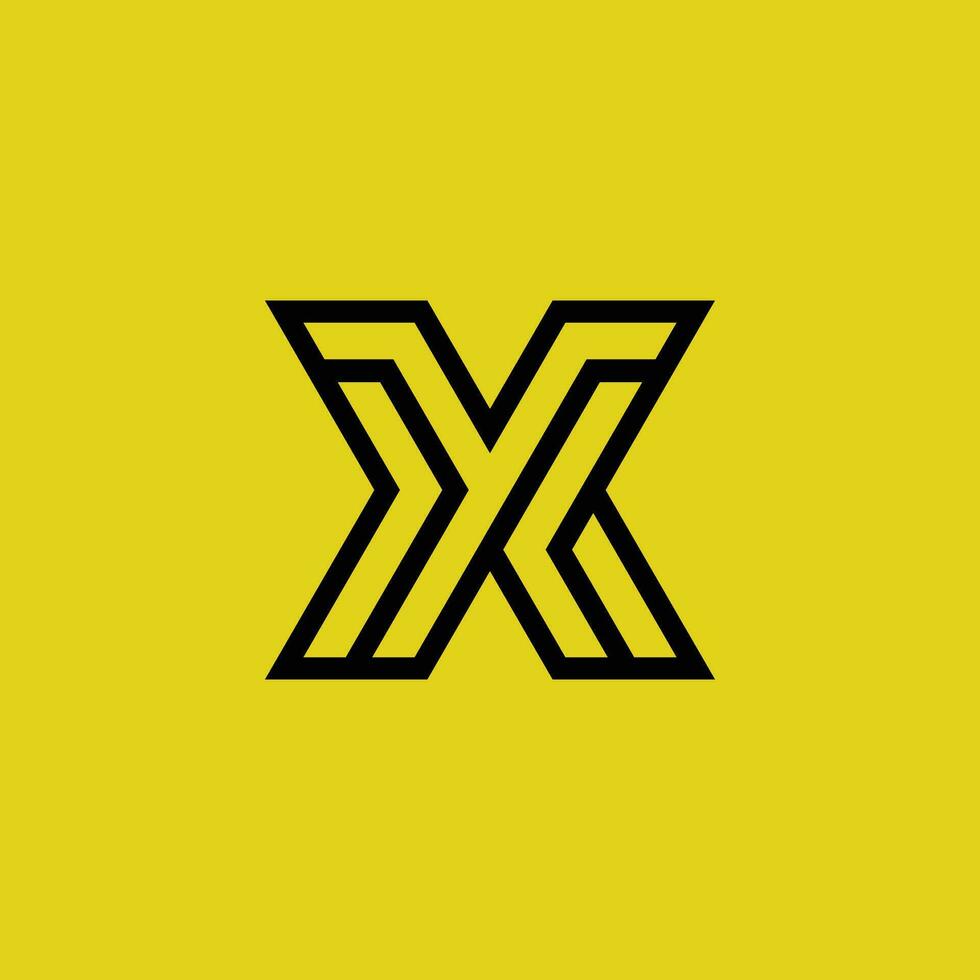Initial letter YX or XY monogram logo vector
