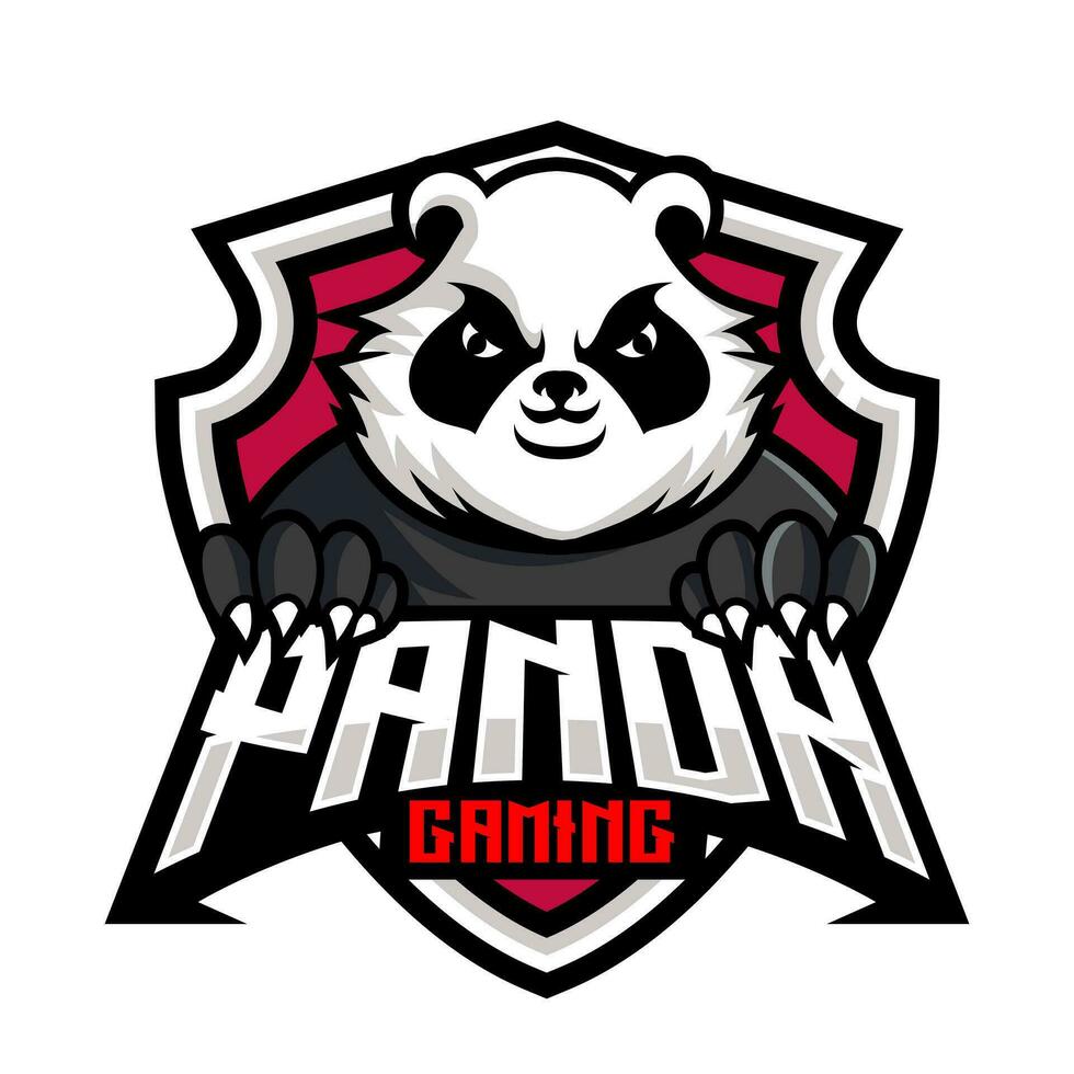 Panda Mascot Logo for Gaming, Sports, eSport, Team, Club vector