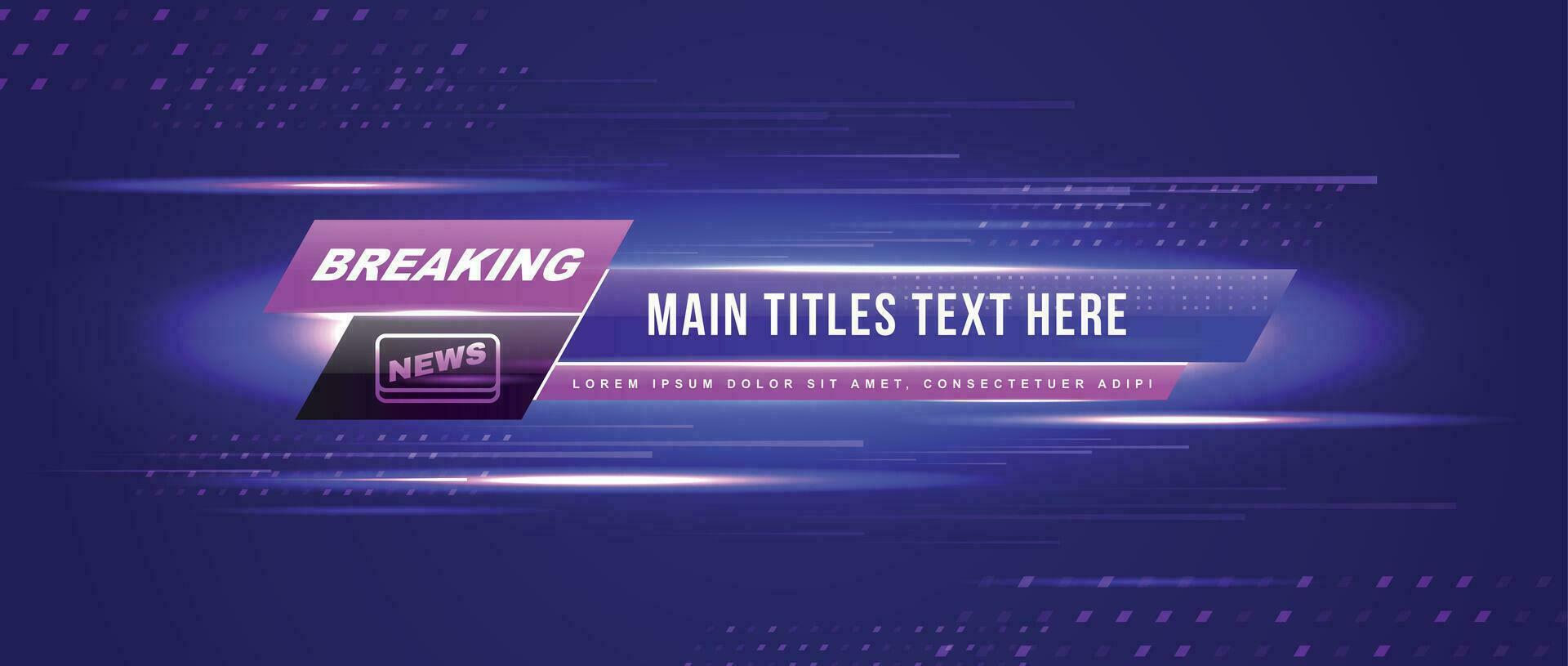 Breaking News Neon Composition vector