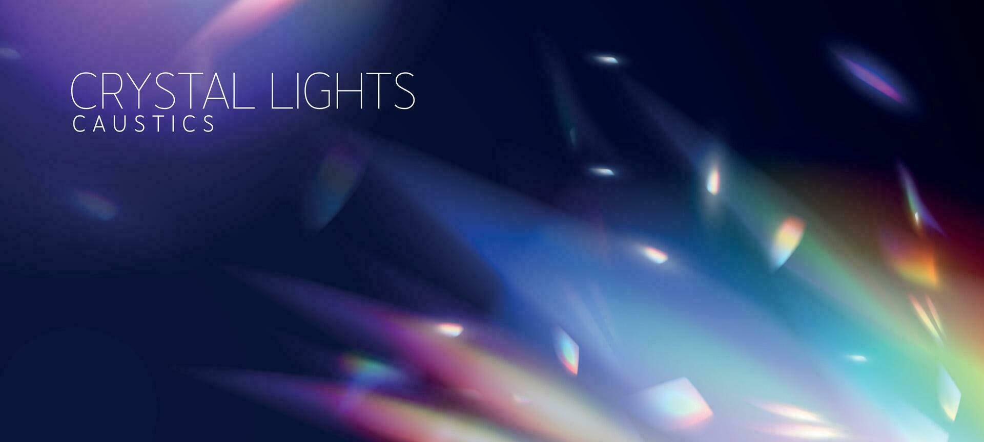 Crystal Lights Realistic Composition vector
