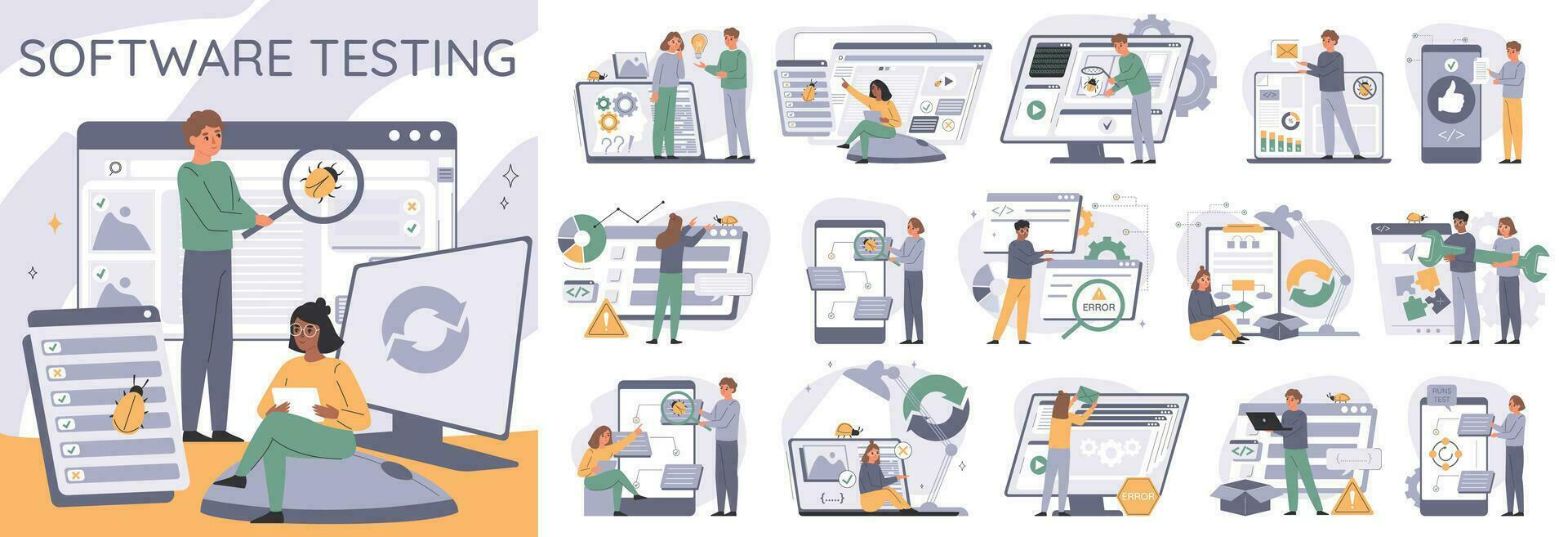 Software Testing Composition vector