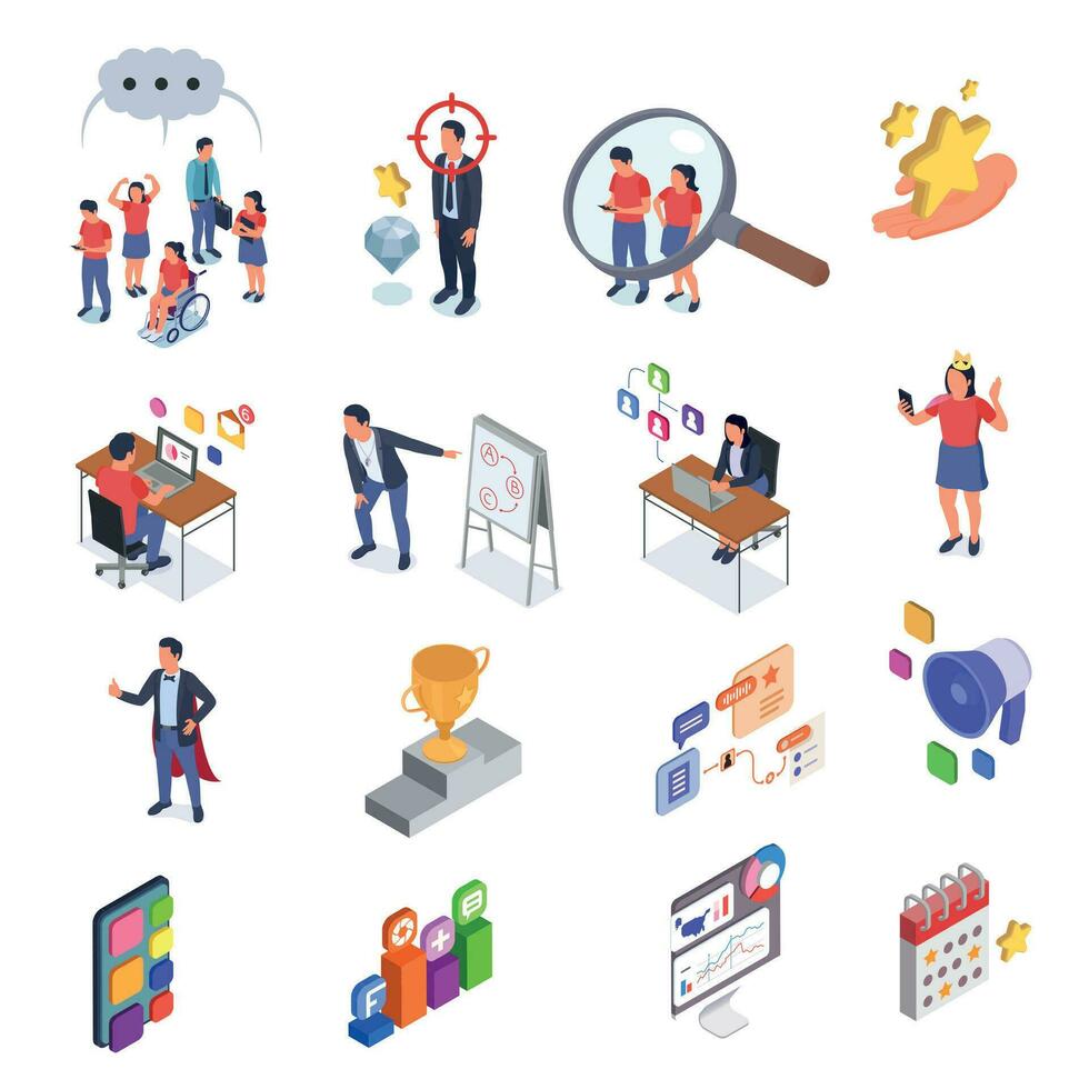 Community Management Icons vector