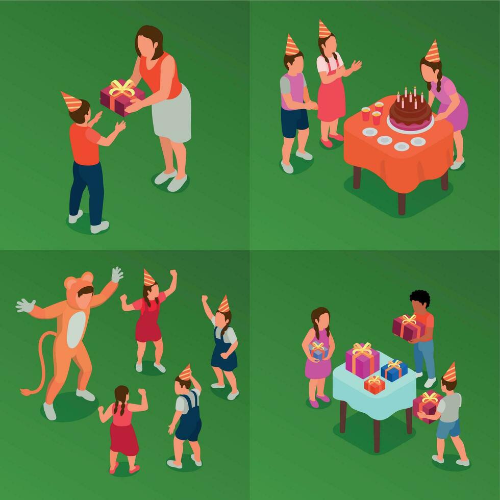 Birthday Party Design Concept vector