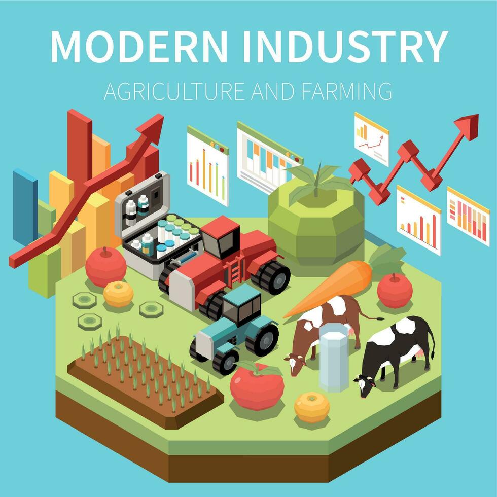 Modern Industry Composition vector