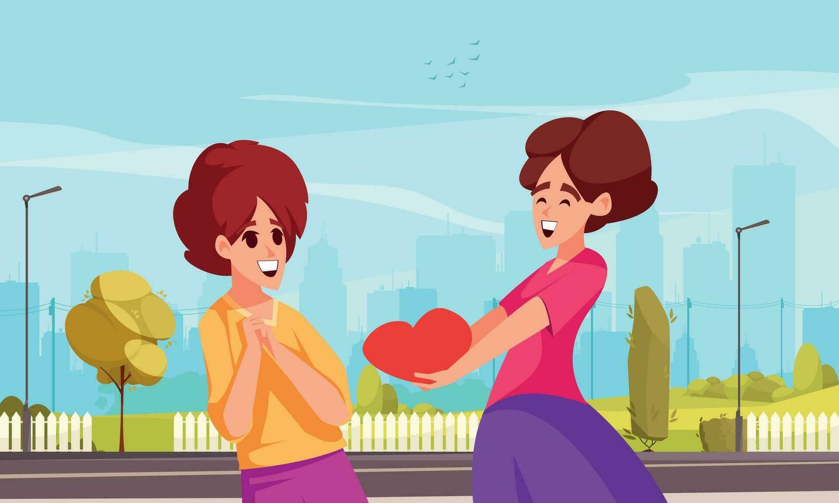 Love Holiday Concept vector