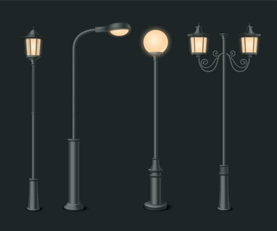 Street Lamp Realistic vector