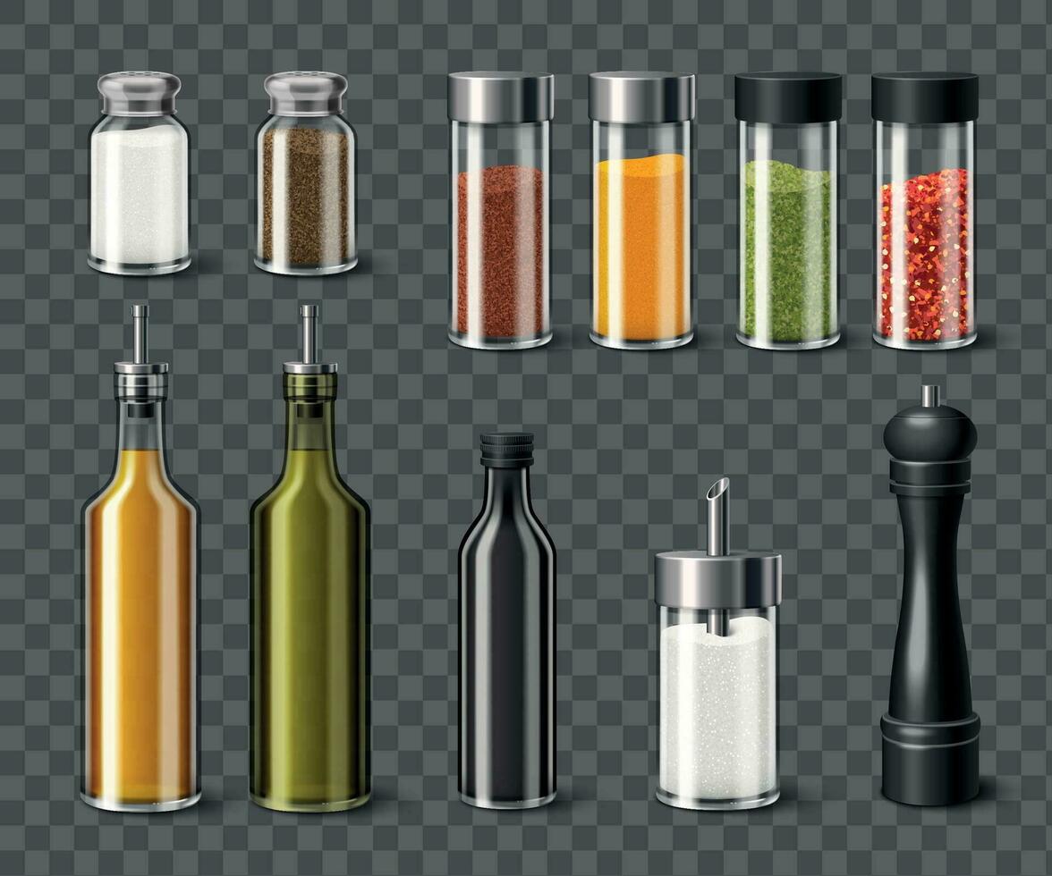 Kitchen Spices Set vector