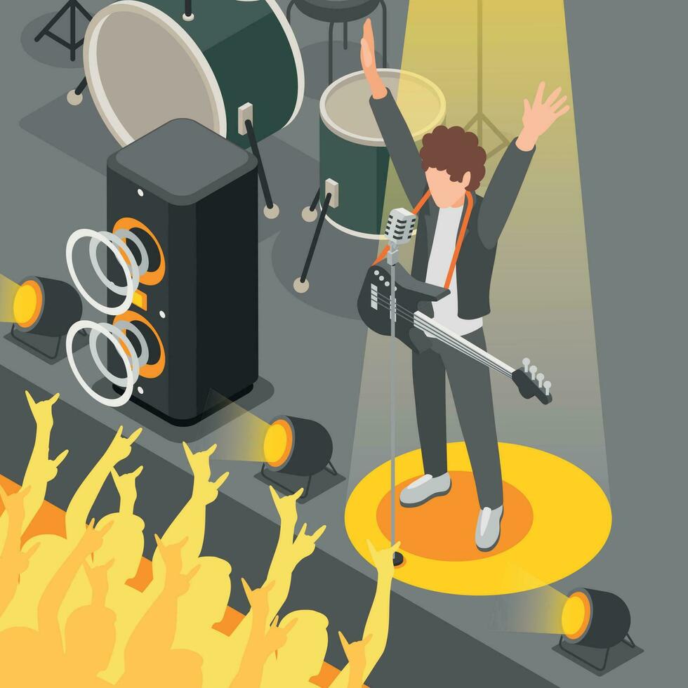 Rock Music Composition vector