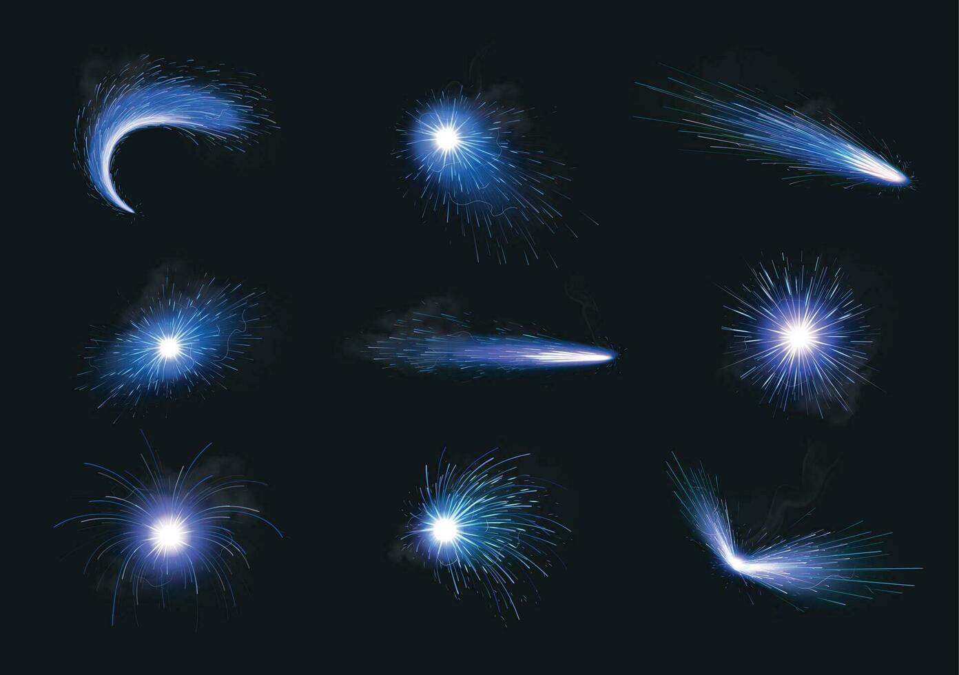 Welding Sparks Realistic vector