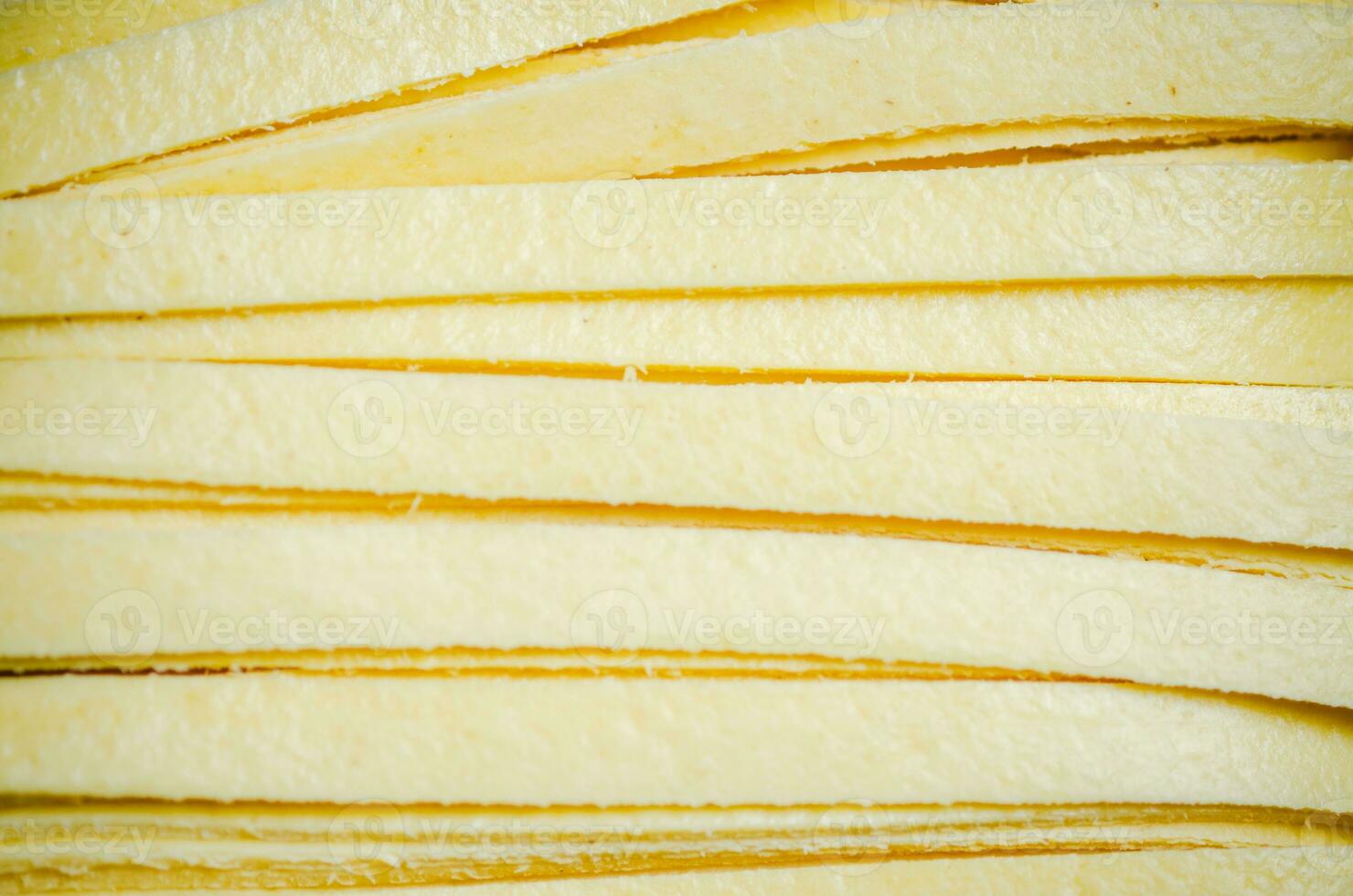 Homemade pasta tagliatelle . photo