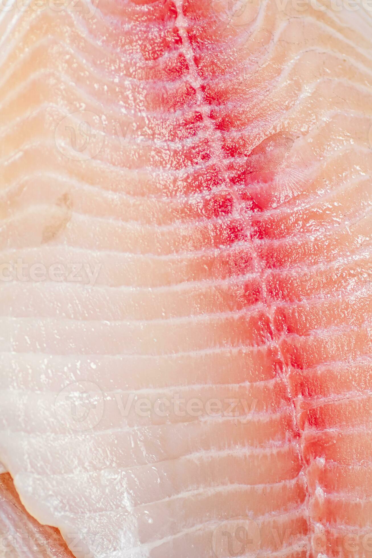 Raw fish fillet. Macro background. Texture of fish fillet. 31989853