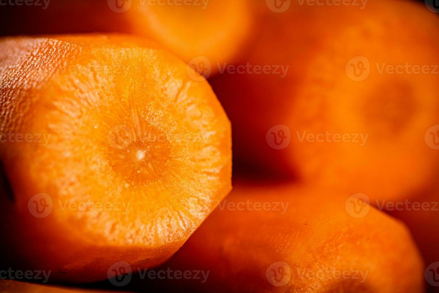 Fresh carrots. Macro background. Carrot texture. photo