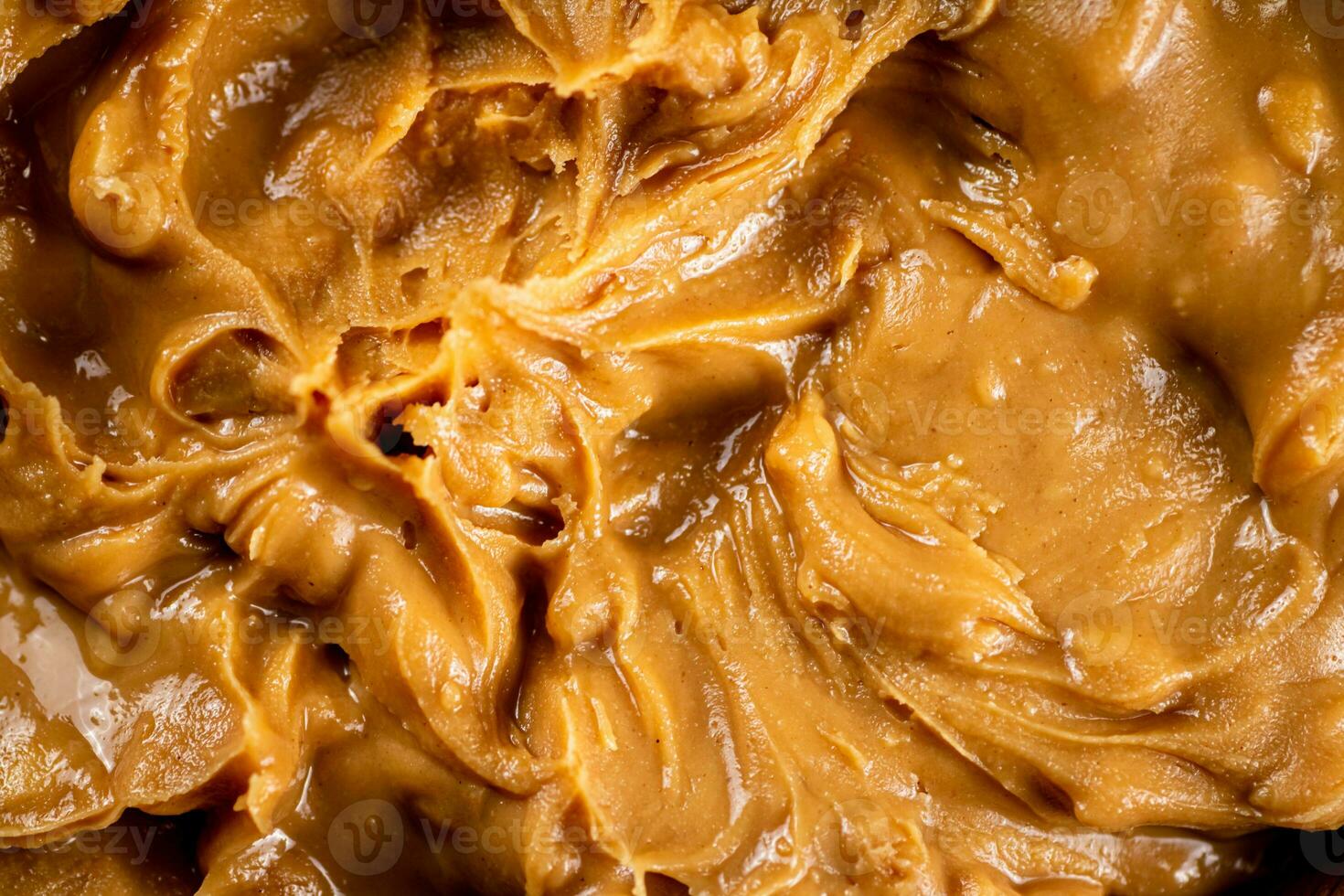 The texture of peanut butter. photo