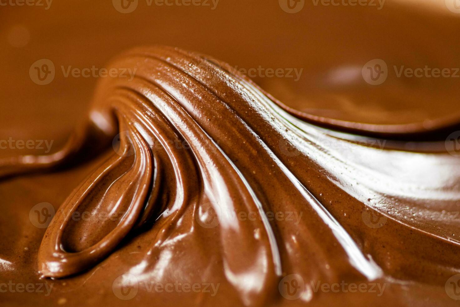 The texture of hazelnut butter. photo