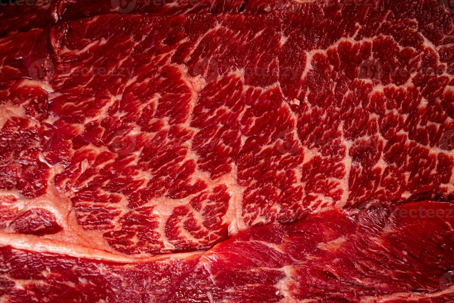 Raw beef pulp. Macro background. Beef texture. photo