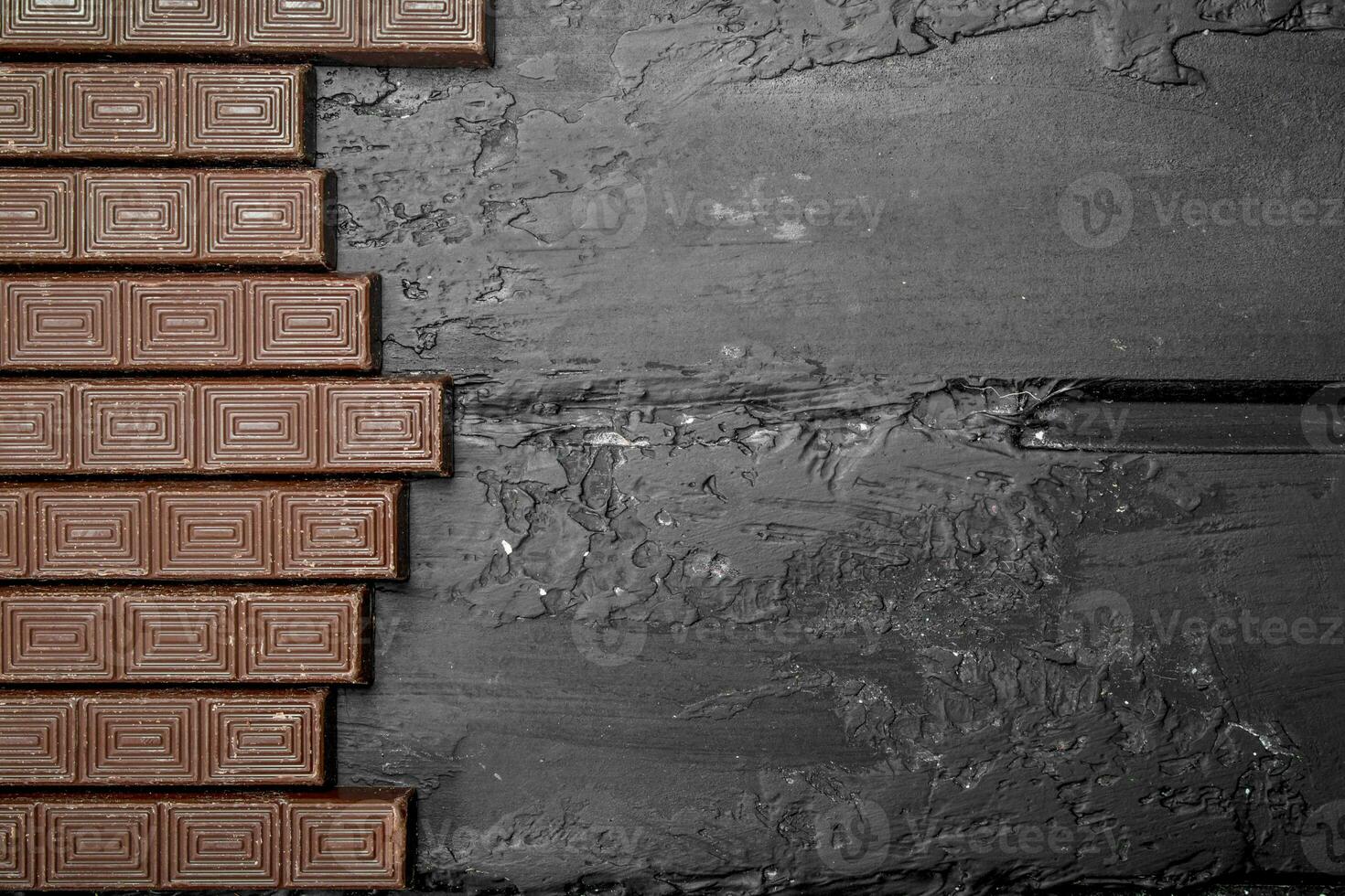 Little chocolate bars. photo