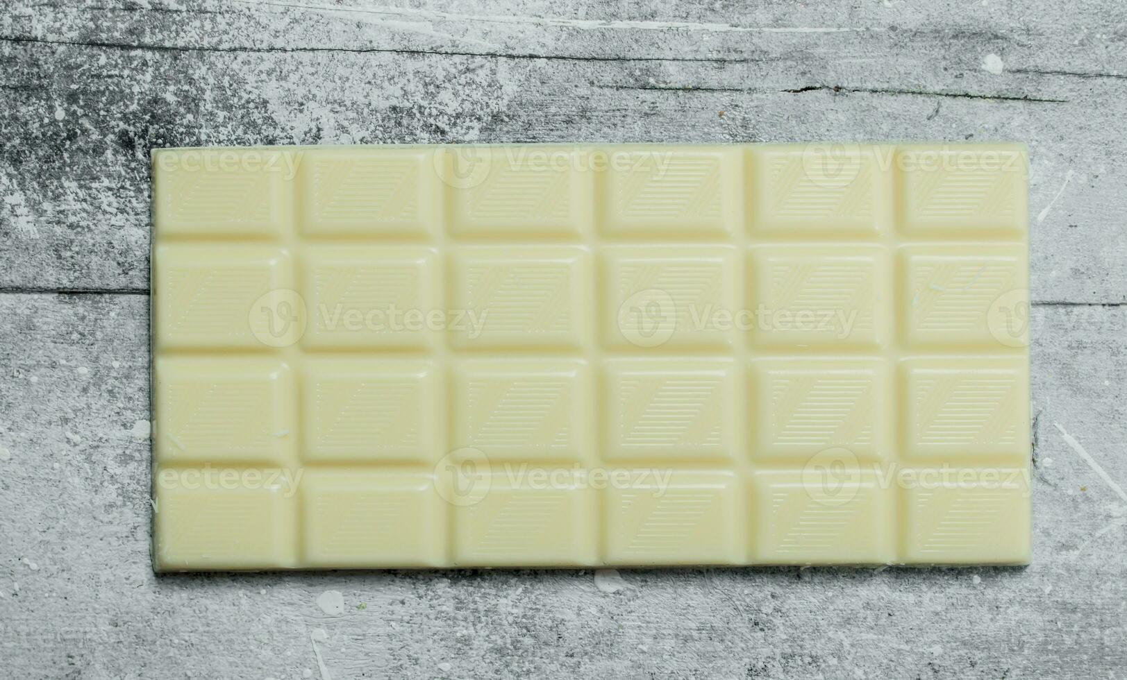 bar of white chocolate. photo