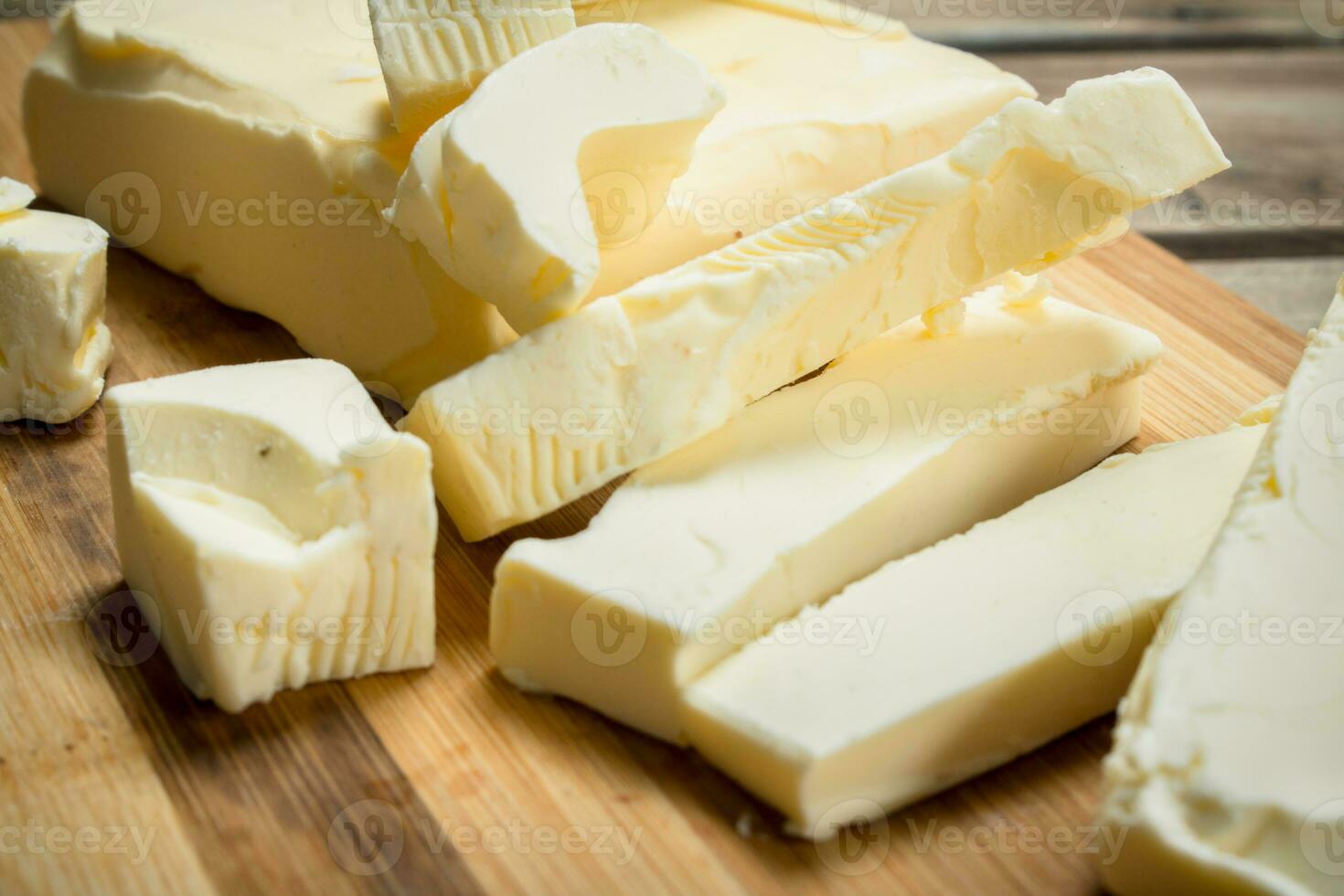 Chunks of butter. photo