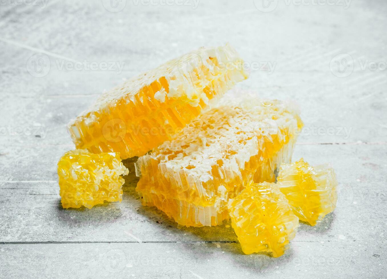 Natural honey in honeycombs. photo
