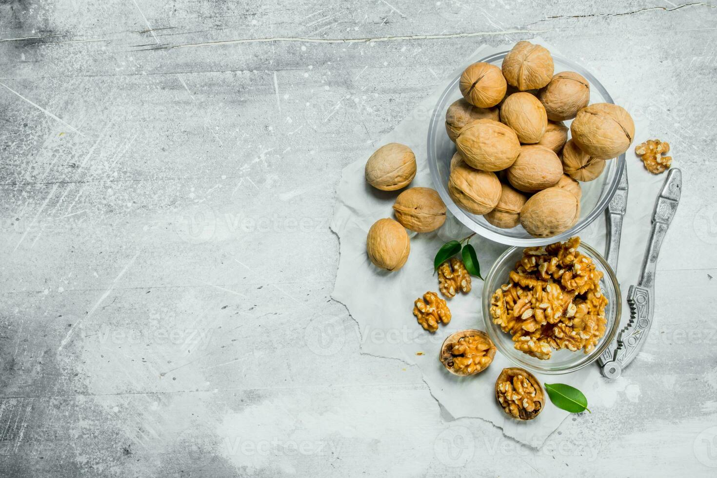 Shelled walnuts with a Nutcracker . . photo