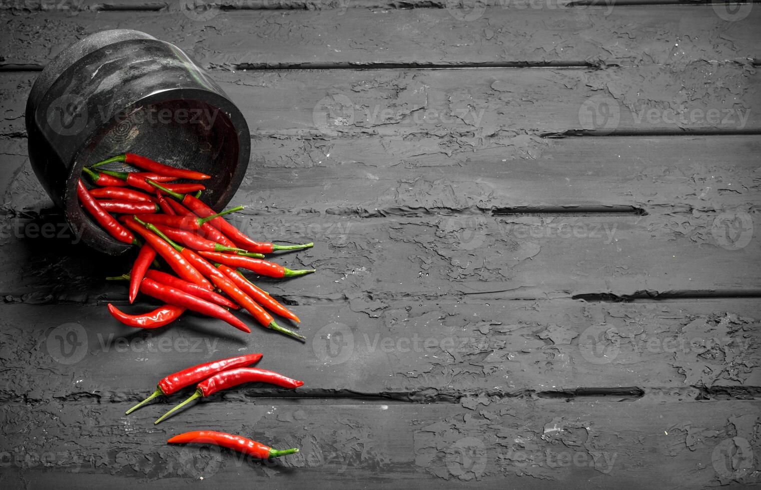 Aromatic hot pepper in bowl. photo