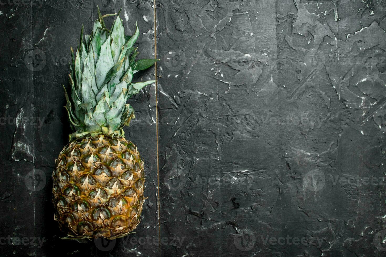 One fresh ripe pineapple. photo