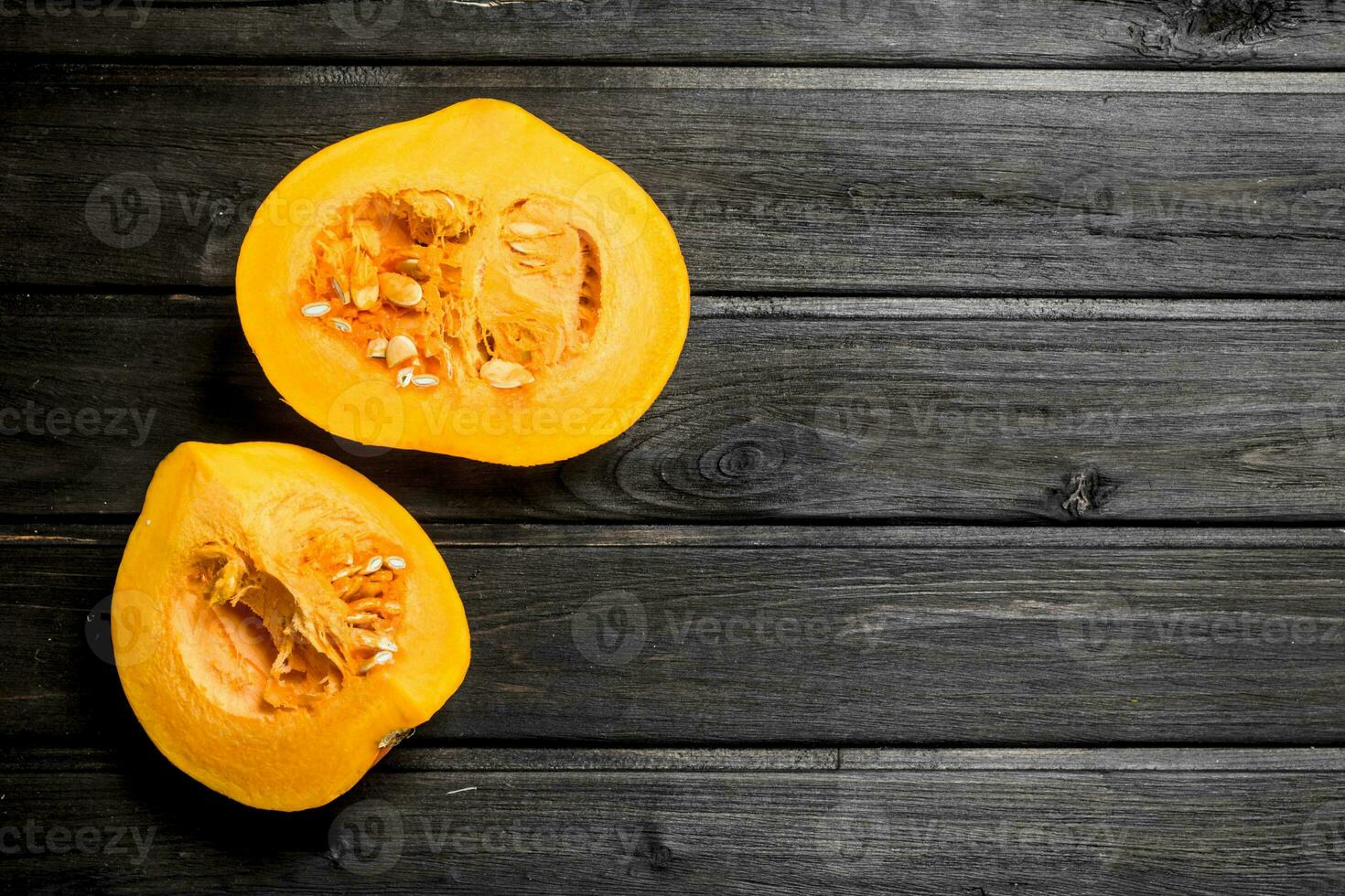 Pieces of ripe pumpkin. photo