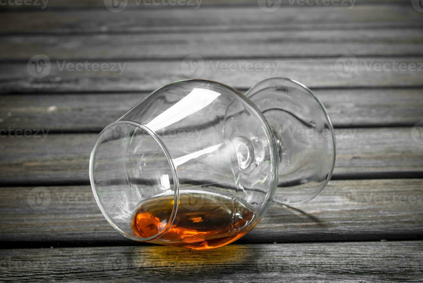Cognac in a glass. photo
