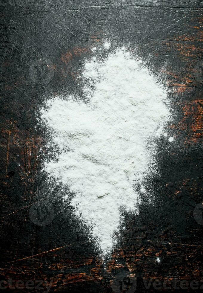 Wheat white flour. photo