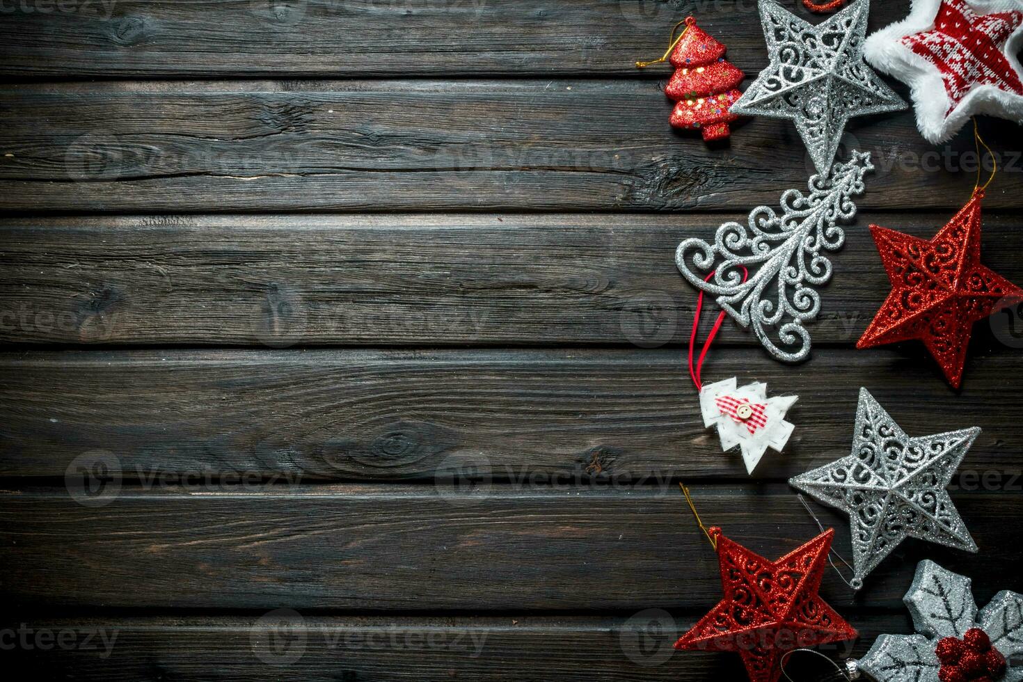 Various Christmas decorations. photo