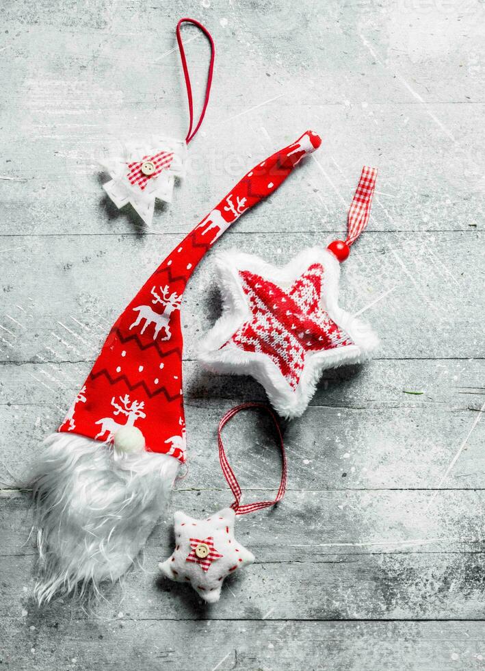 Various Christmas decorations. photo