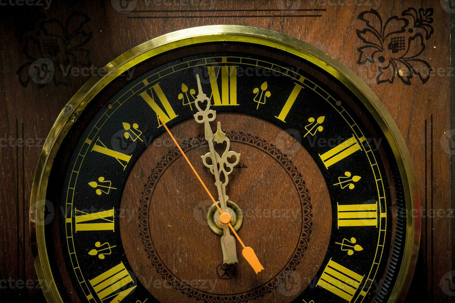 Christmas retro clock. photo