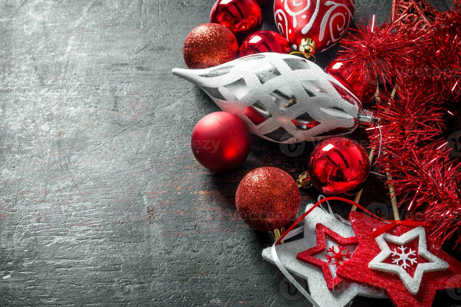 Various Christmas decorations. photo