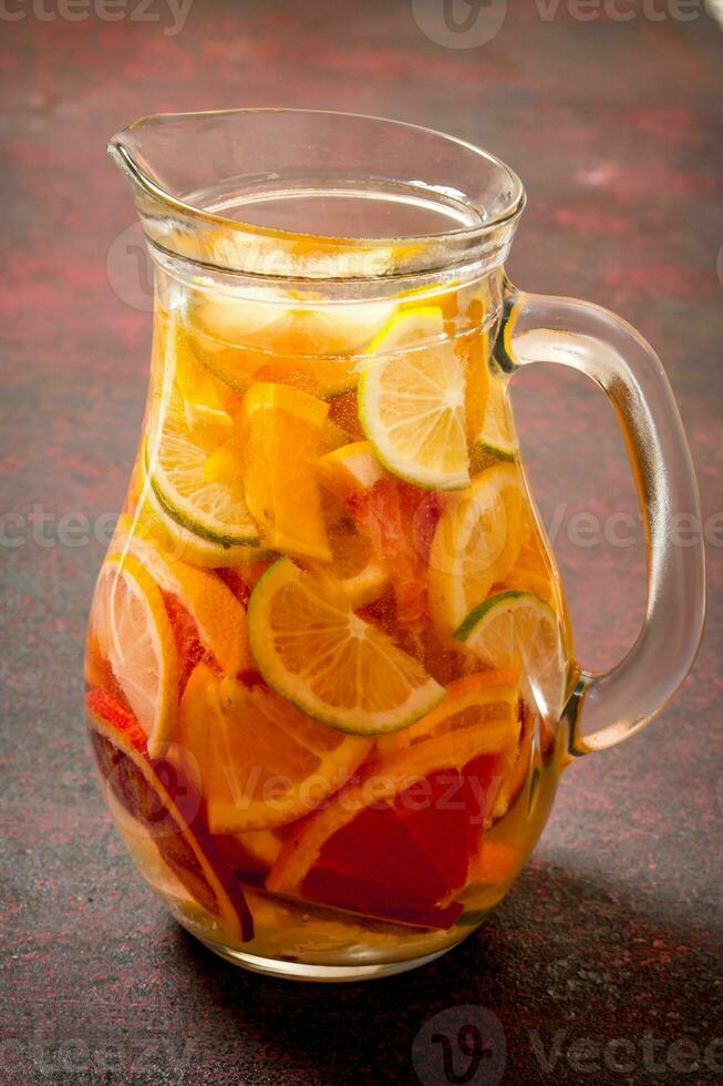 Fresh juice from citrus fruits. photo