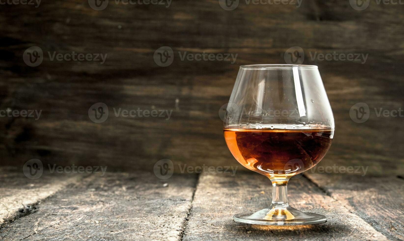 glass of cognac. photo