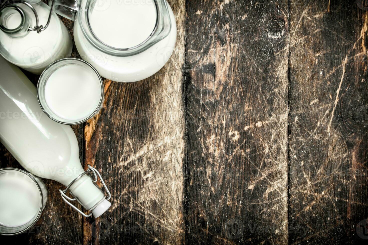 Fresh cow's milk. photo