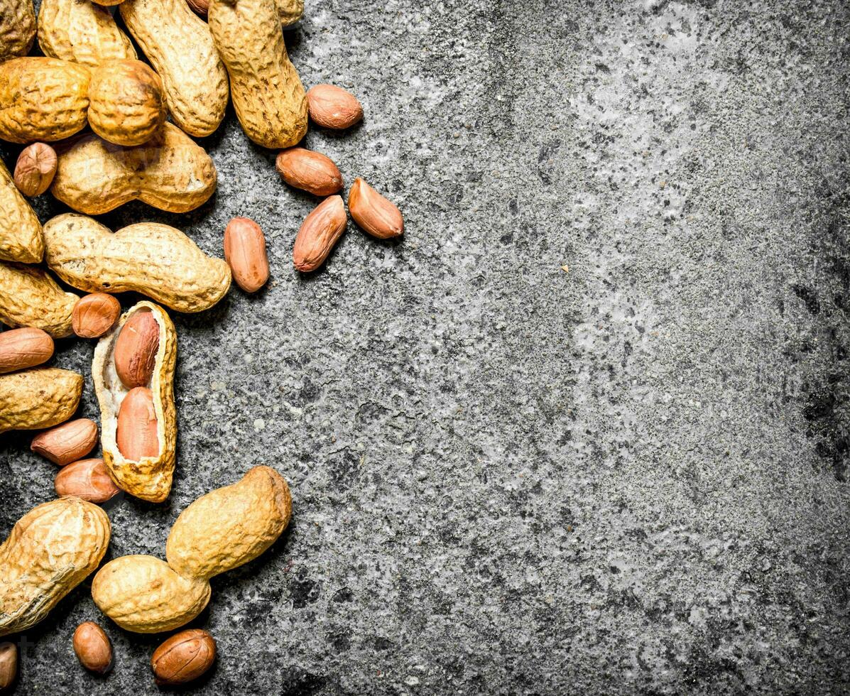 Peanuts in the shell. photo