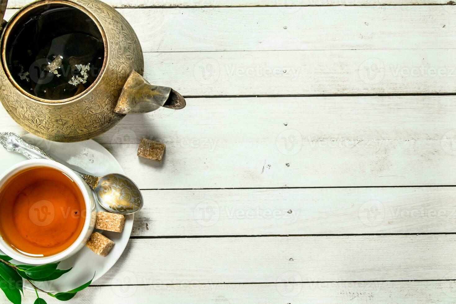 Mug with black tea. photo