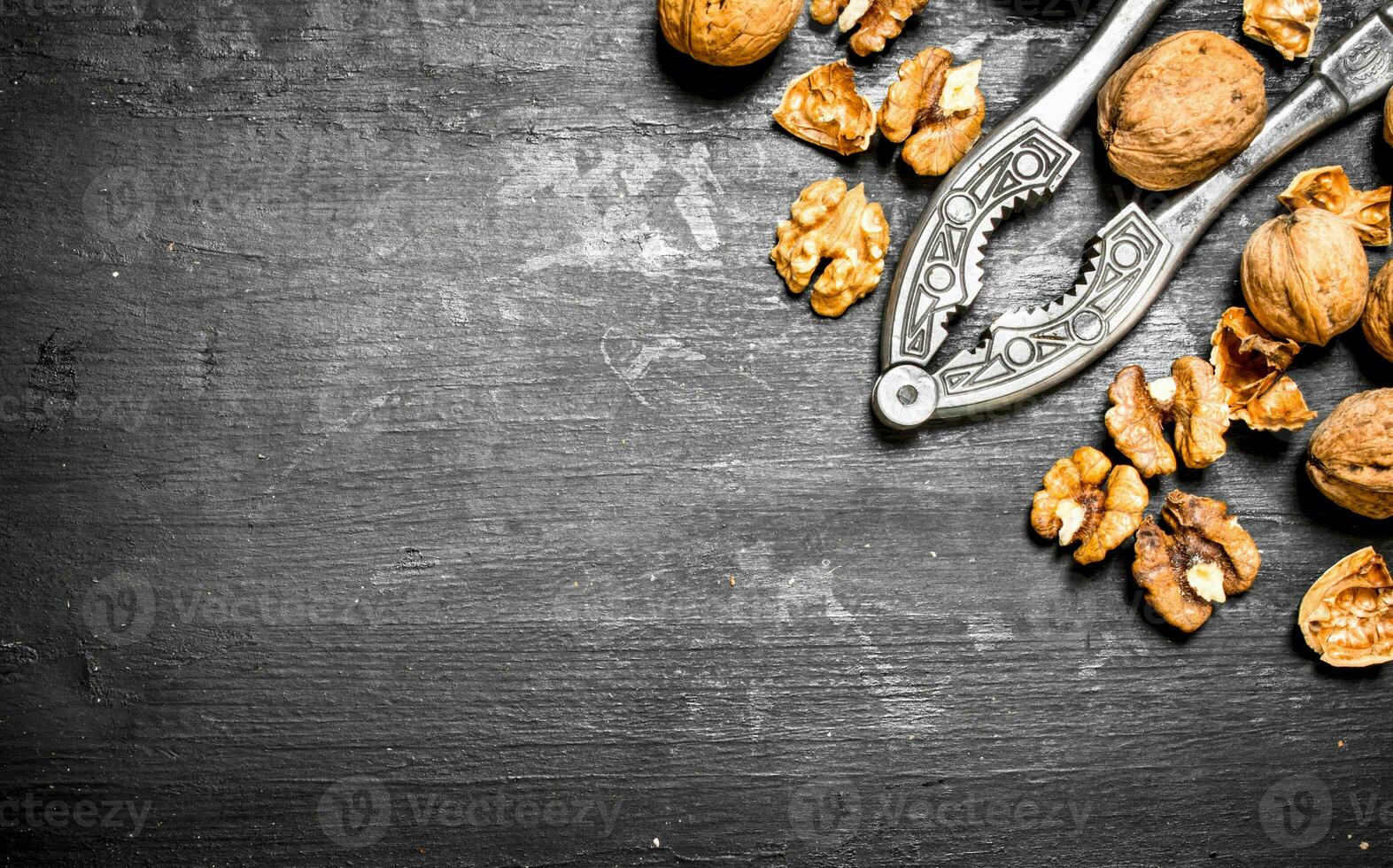 Walnuts with Nutcracker. photo