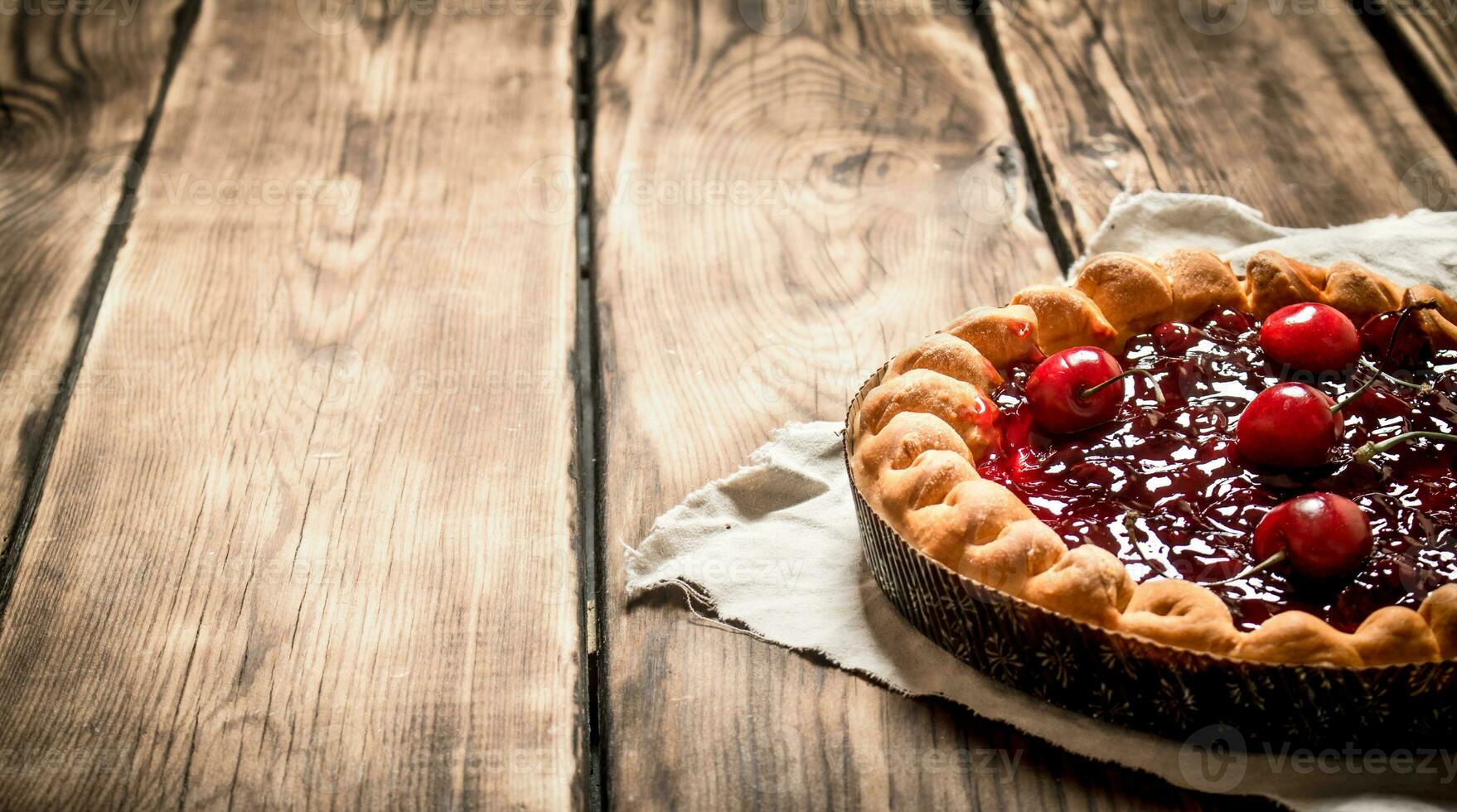 Cherry pie for old fabrics. photo