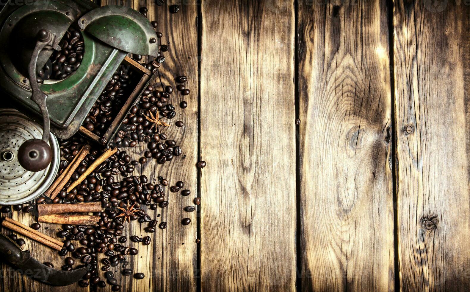Old coffee grinder photo