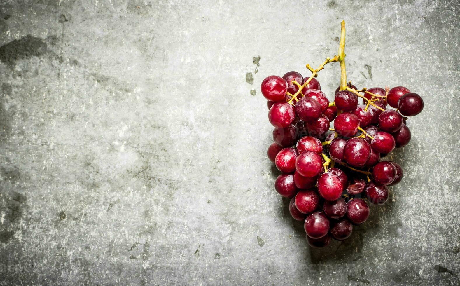 Branch of red grapes. photo