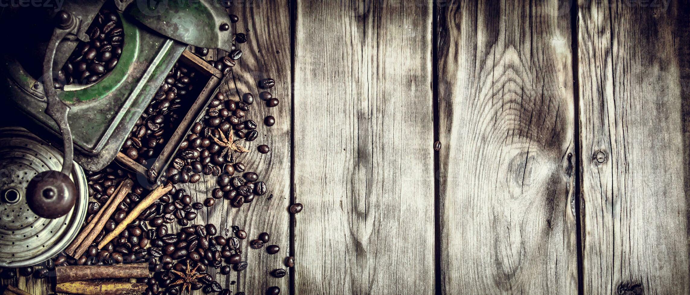 Old coffee grinder photo