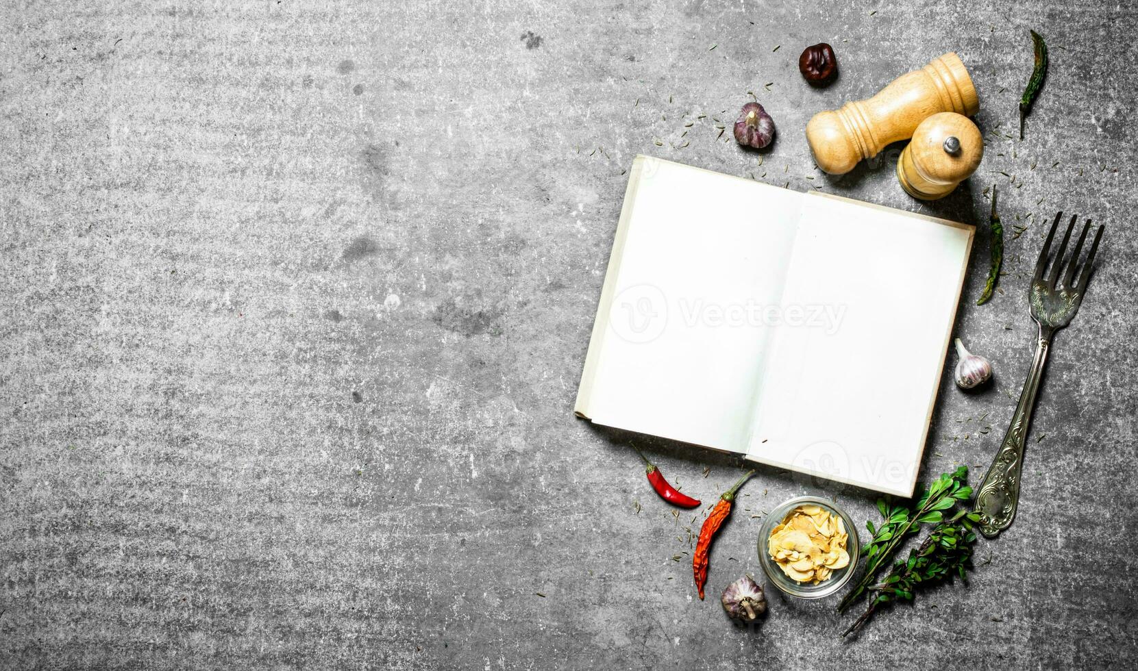 Fresh spices and herbs photo