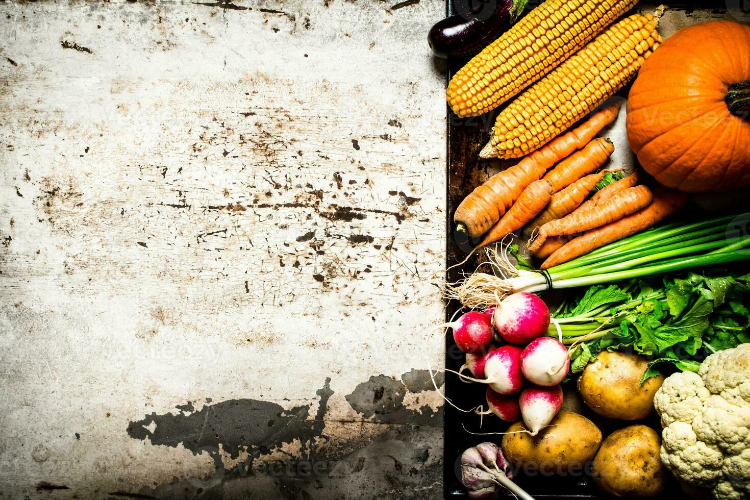 Different raw vegetables . photo