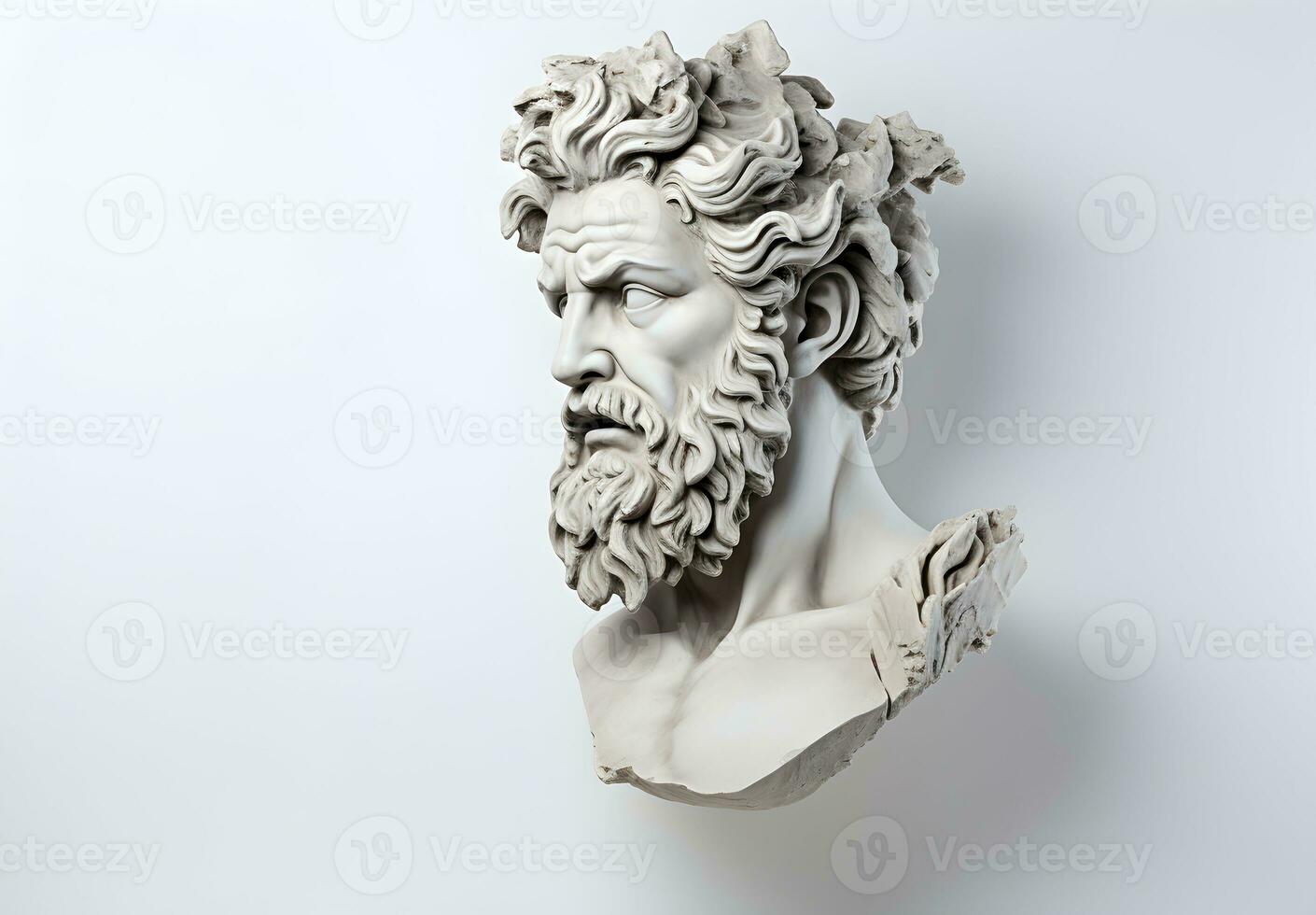 Photo Statue of the ancient Greek philosopher Socrates in Athens, Greece. generative ai