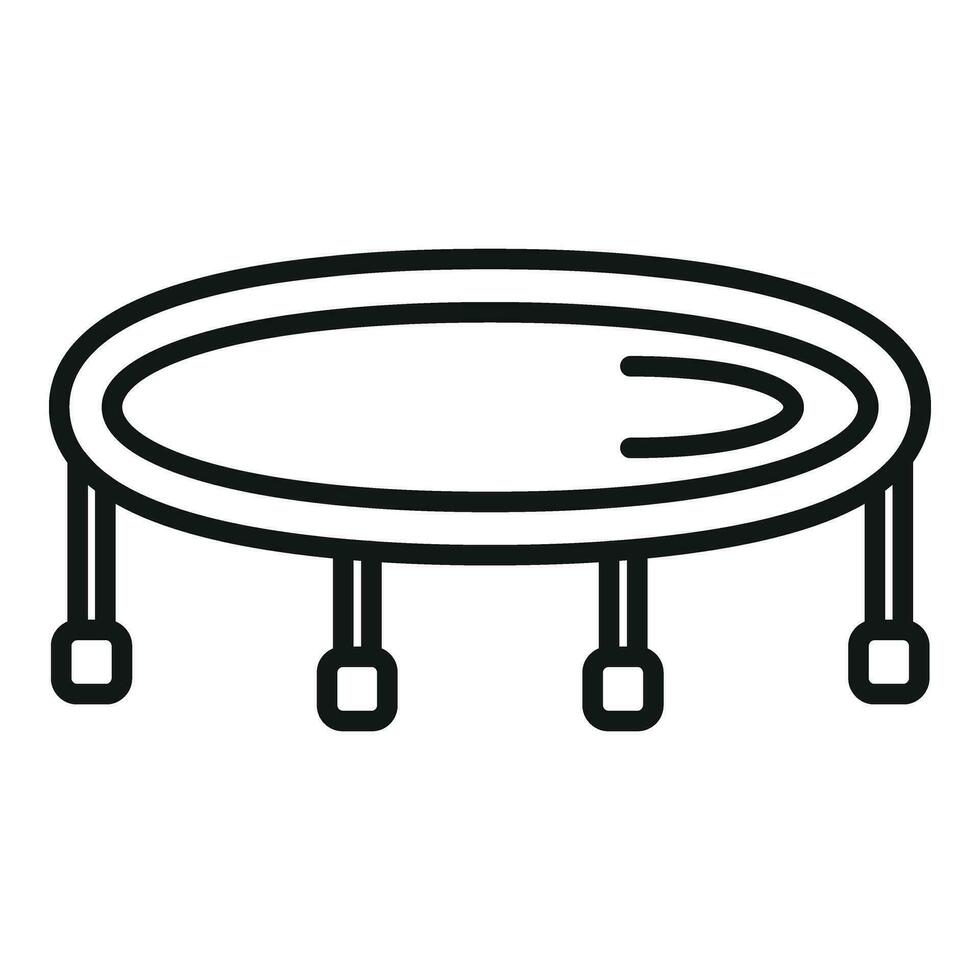 Evacuation trampoline icon outline vector. Slide danger vector